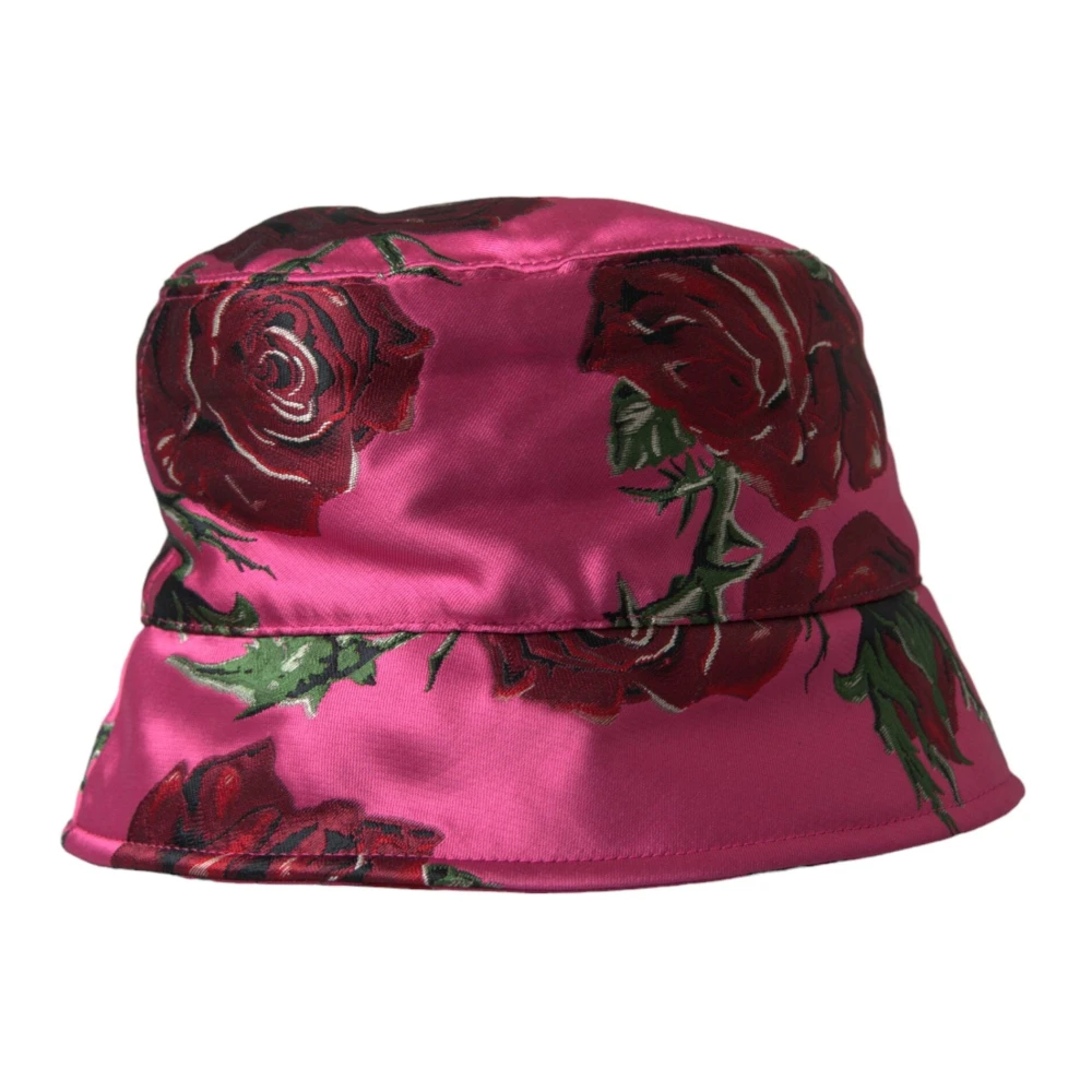 Dolce & Gabbana Rosa Bloemen Emmmer Hoed Mannen Pink Heren