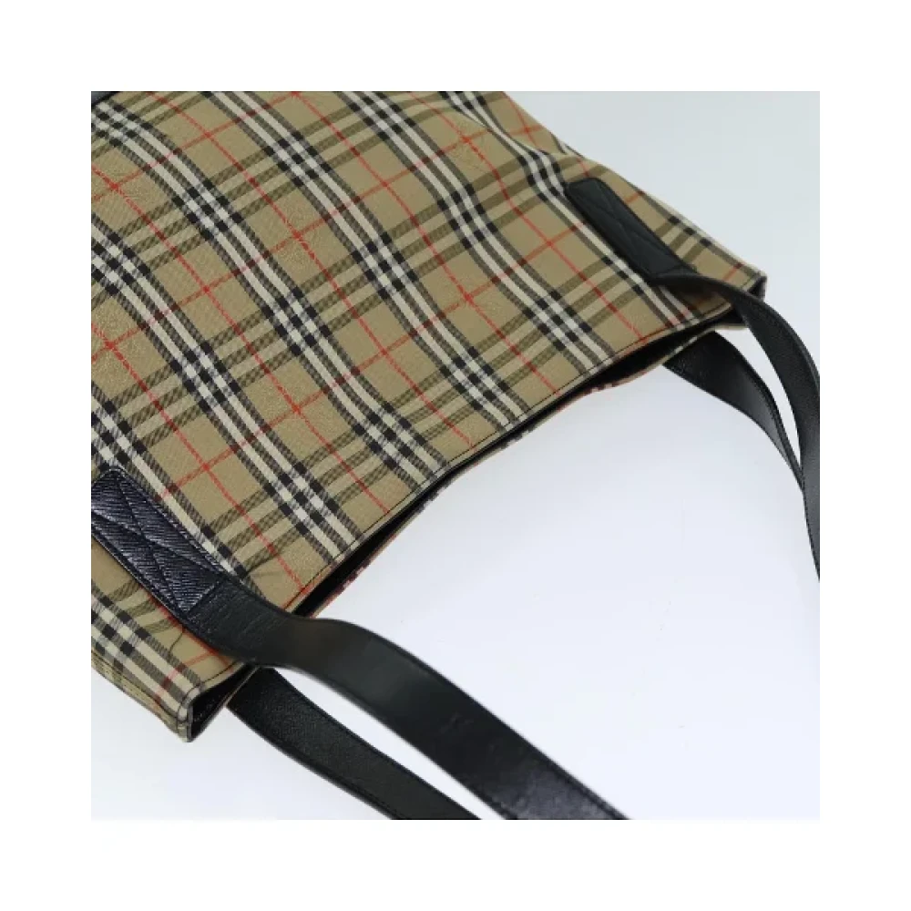 Burberry Vintage Pre-owned Canvas handbags Beige Dames
