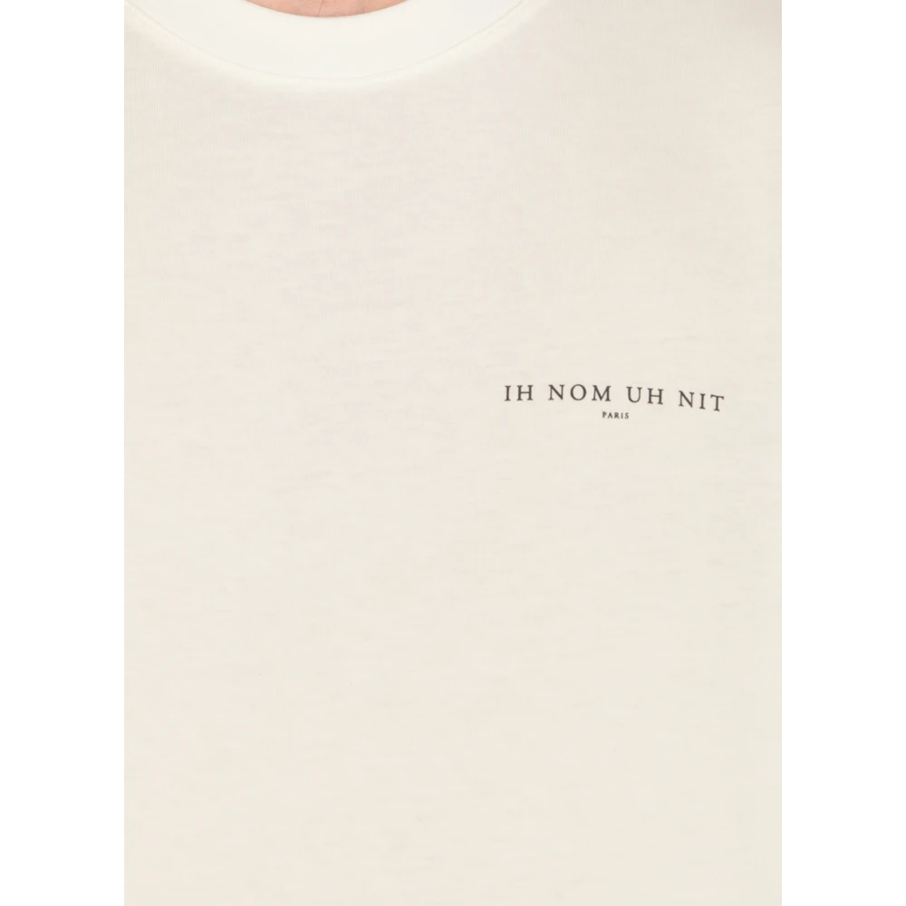 IH NOM UH NIT Wit Katoenen T-shirt met Bedrukt Logo White Heren