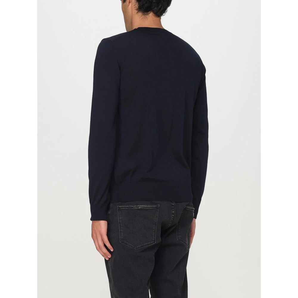 Emporio Armani Blauwe Sweaters voor Mannen Blue Heren