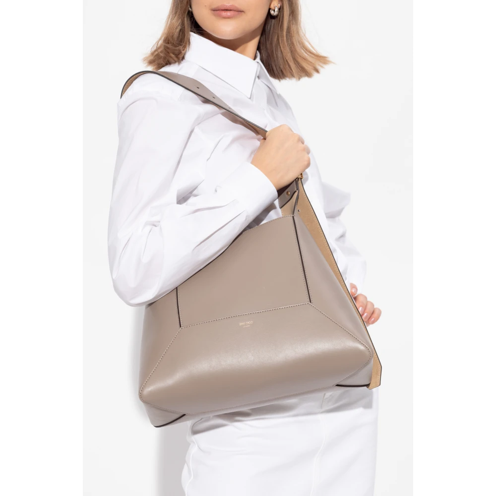 Jimmy Choo Diamant Middelgrote Tas Beige Dames