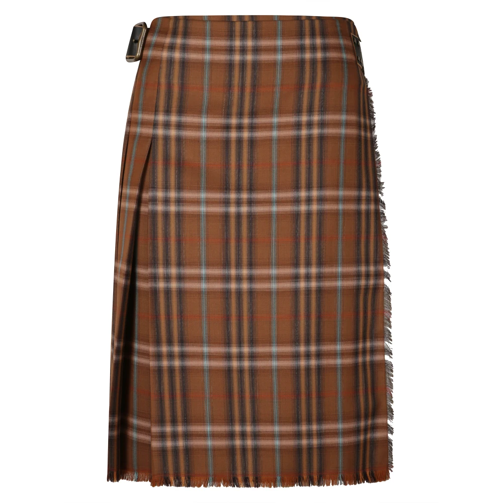 Burberry Women's Multicolor Midi Skirts, Xs, Embroidered Wool Skirt