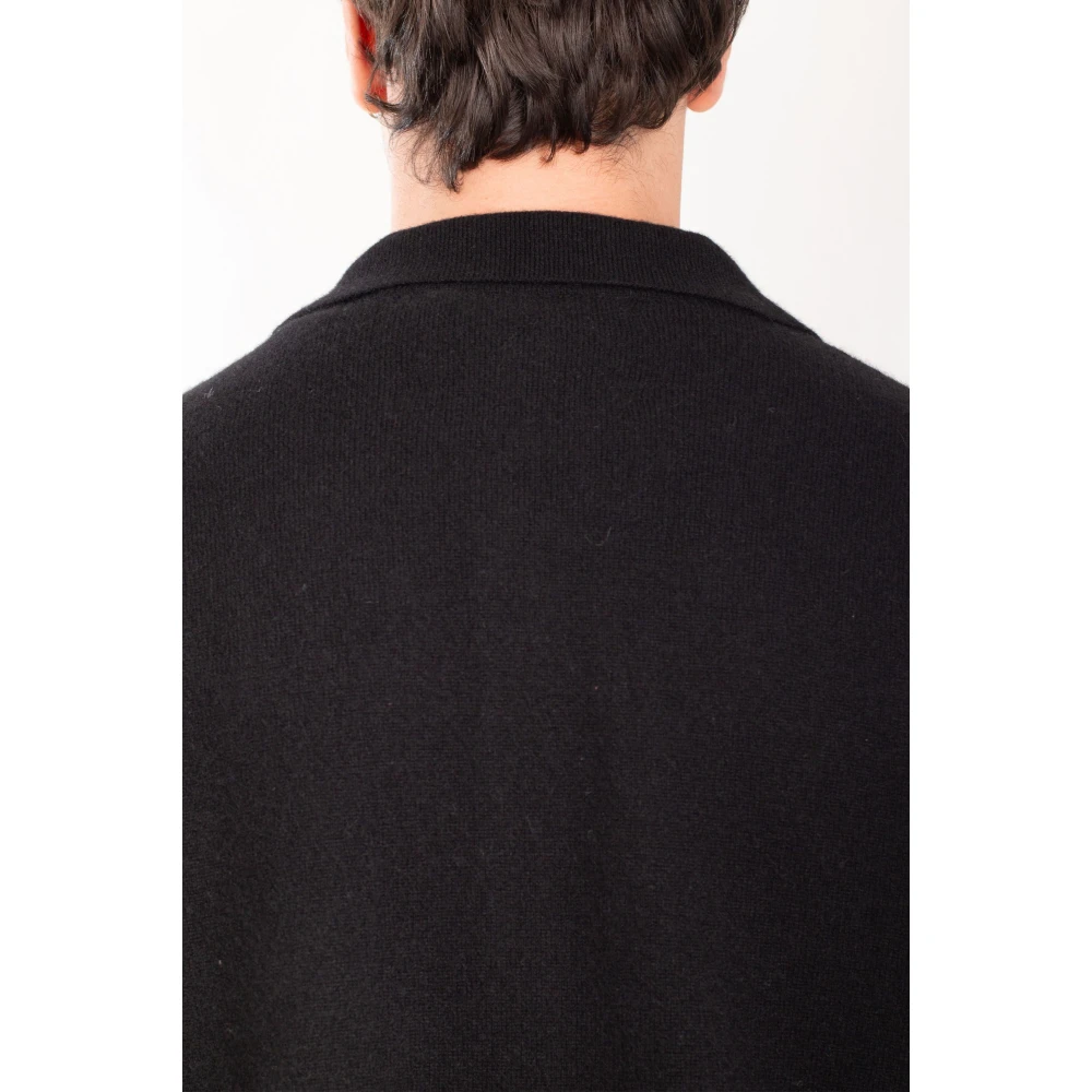 Seven Gauge Kasjmier Overhemd Relaxed Stijl Black Heren
