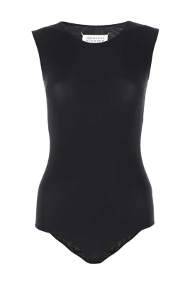 Ärmlös Bodysuit med vadderade axlar
