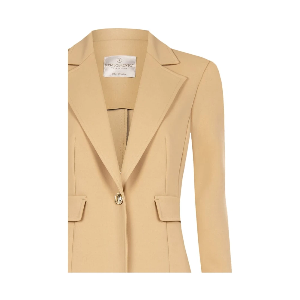 RINASCIMENTO Getailleerd Blazerjasje Beige Dames