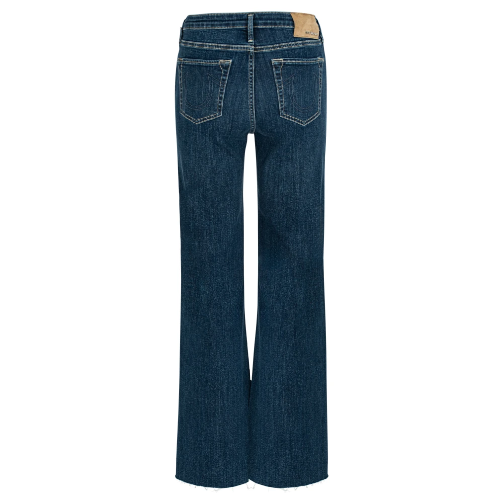 True Religion Flare Jeans Mija Button-Fly Flare Blue Dames