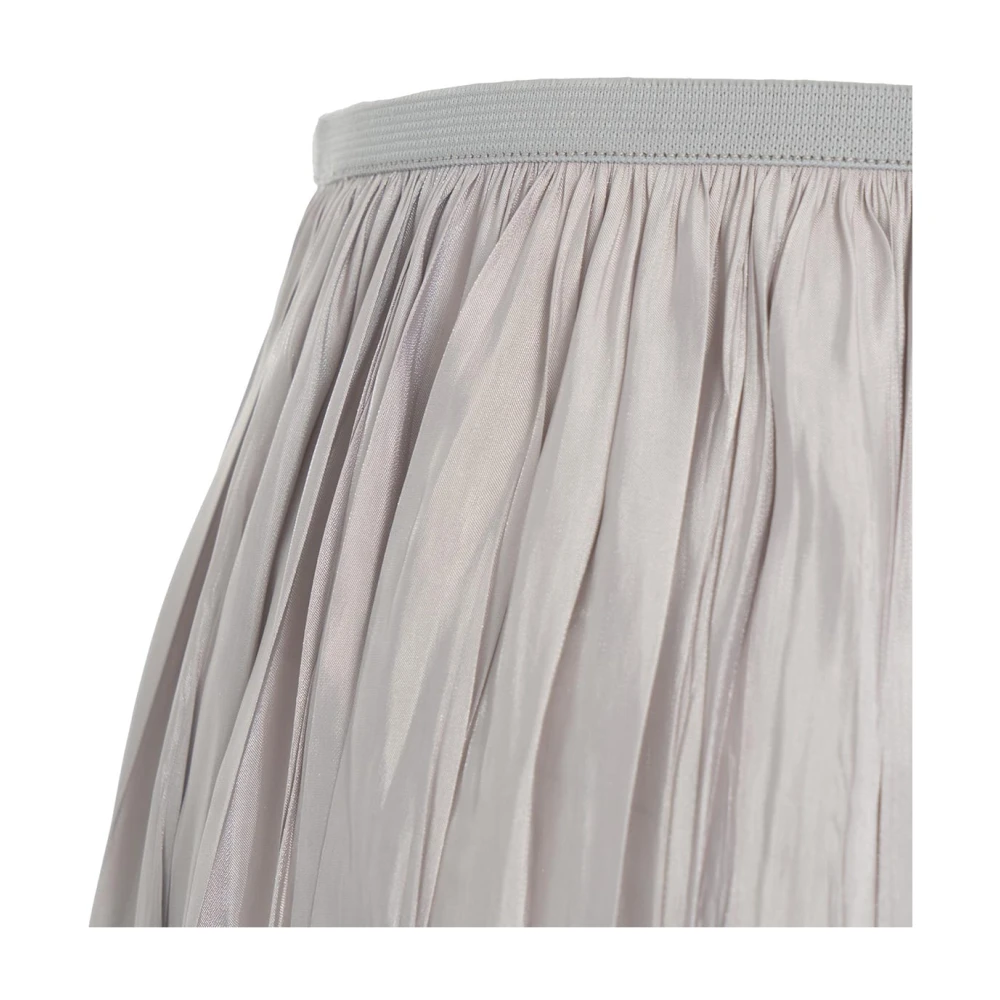 Roberto Collina Grijze Midi Geplooide Rok Gray Dames