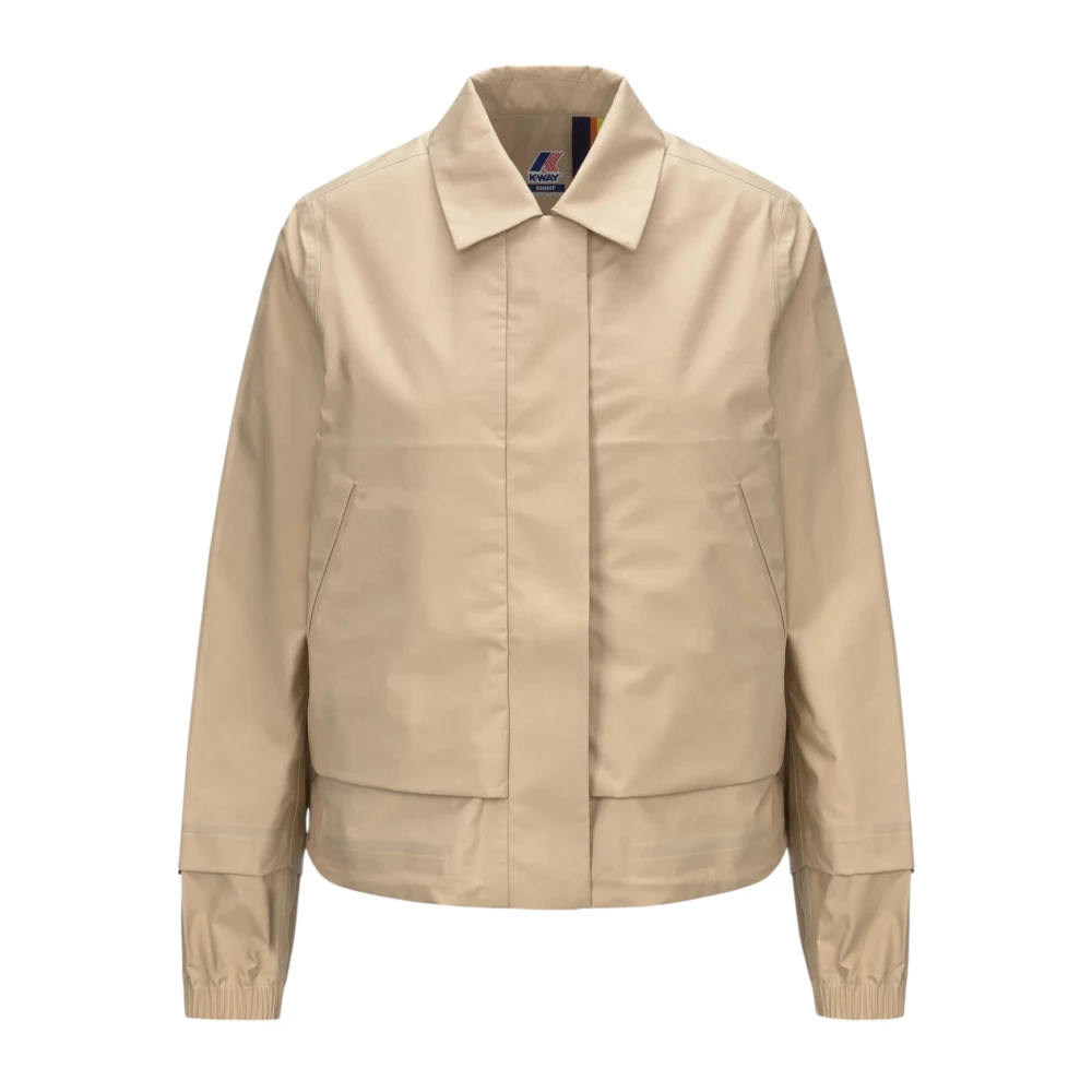 K-Way Women's Beige Damen, Jacken, Sgröße: Small
