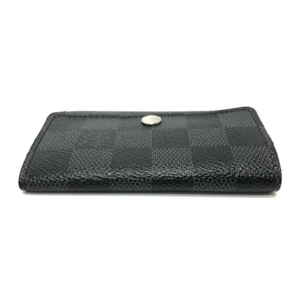 Louis Vuitton Vintage Pre-owned Fabric key-holders Black Heren