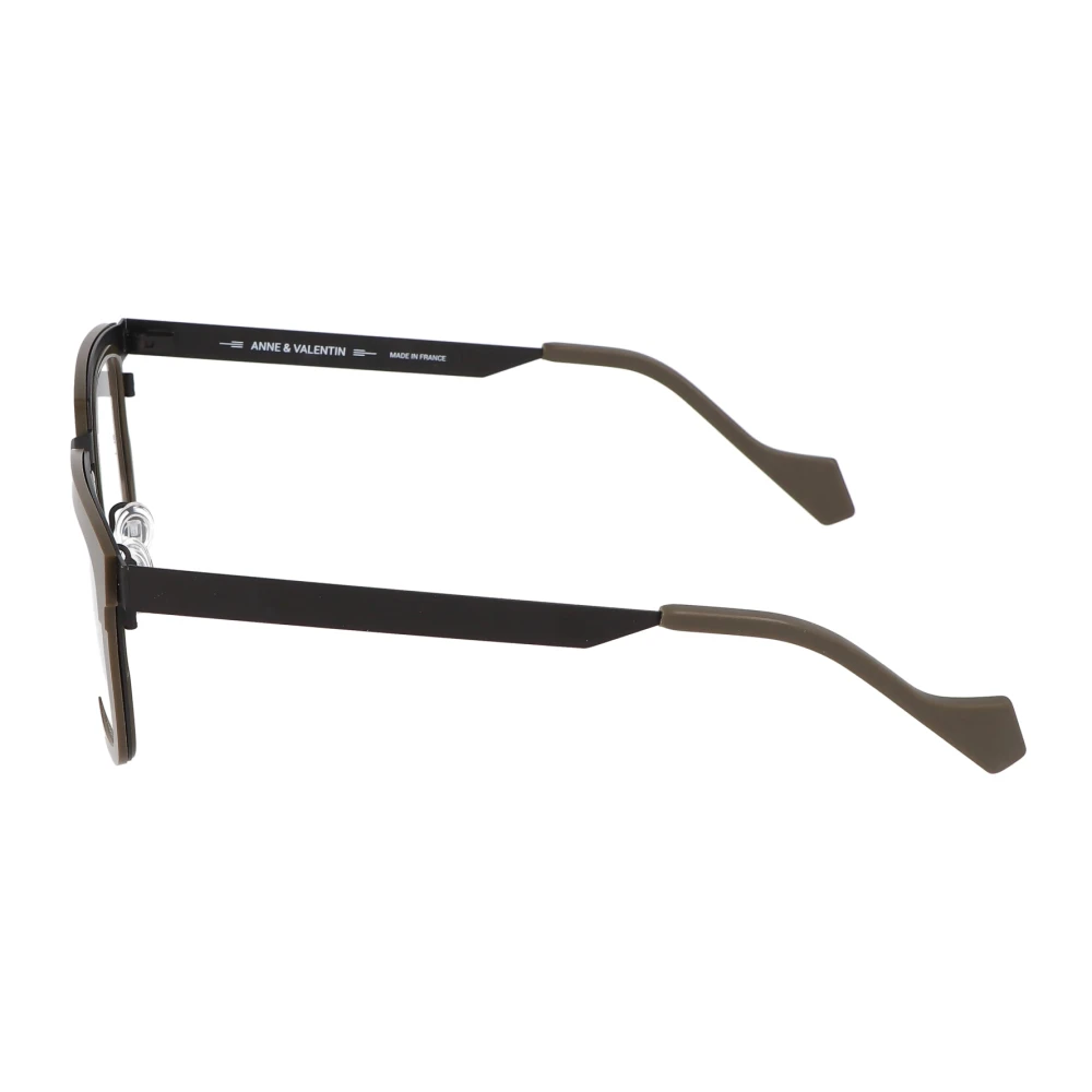 Anne & Valentin Vierkante acetaatbril Osvaldo Brown Unisex