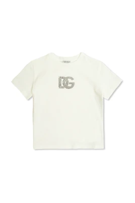 T-shirt med skimrande logotyp