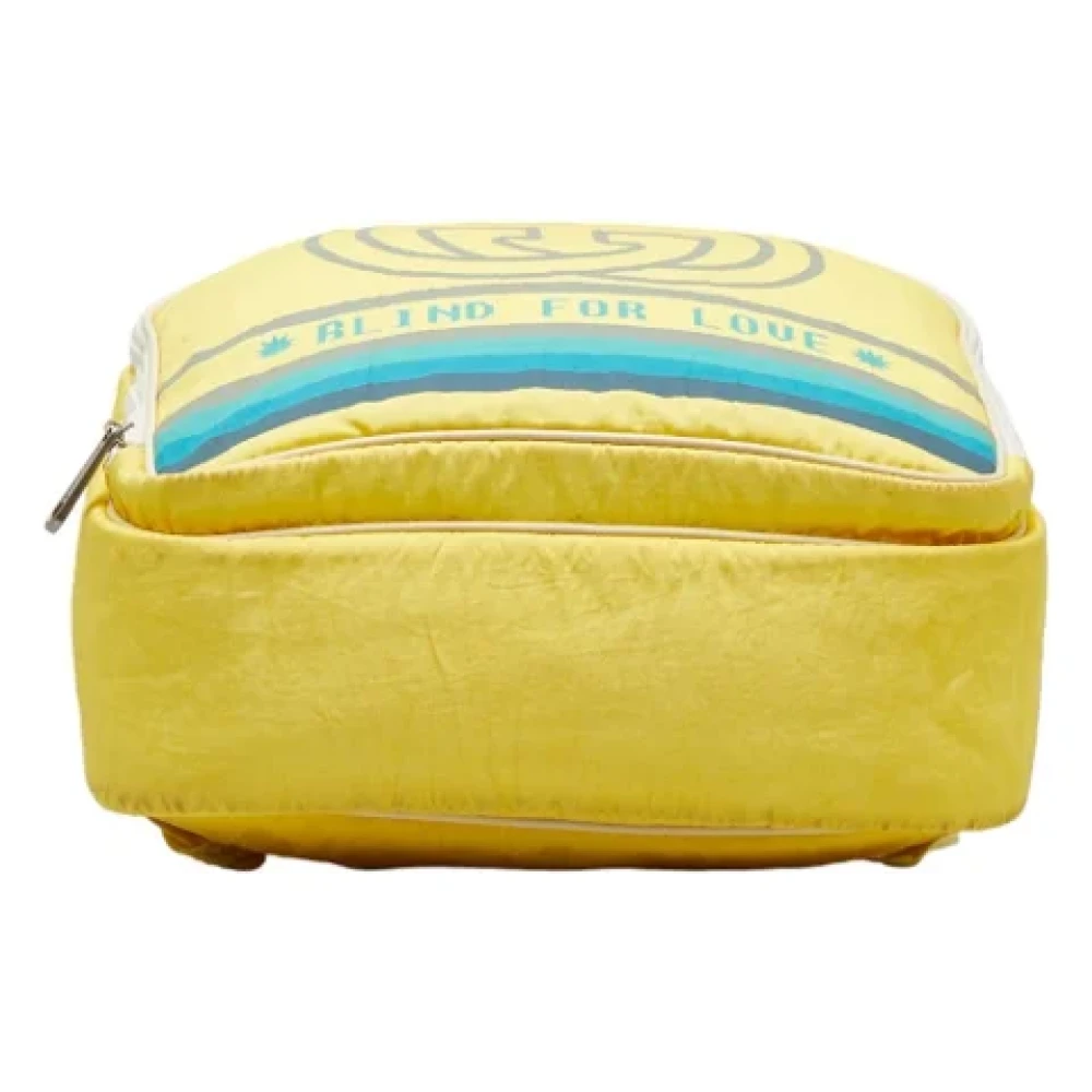 Gucci Vintage Pre-owned Fabric backpacks Yellow Dames