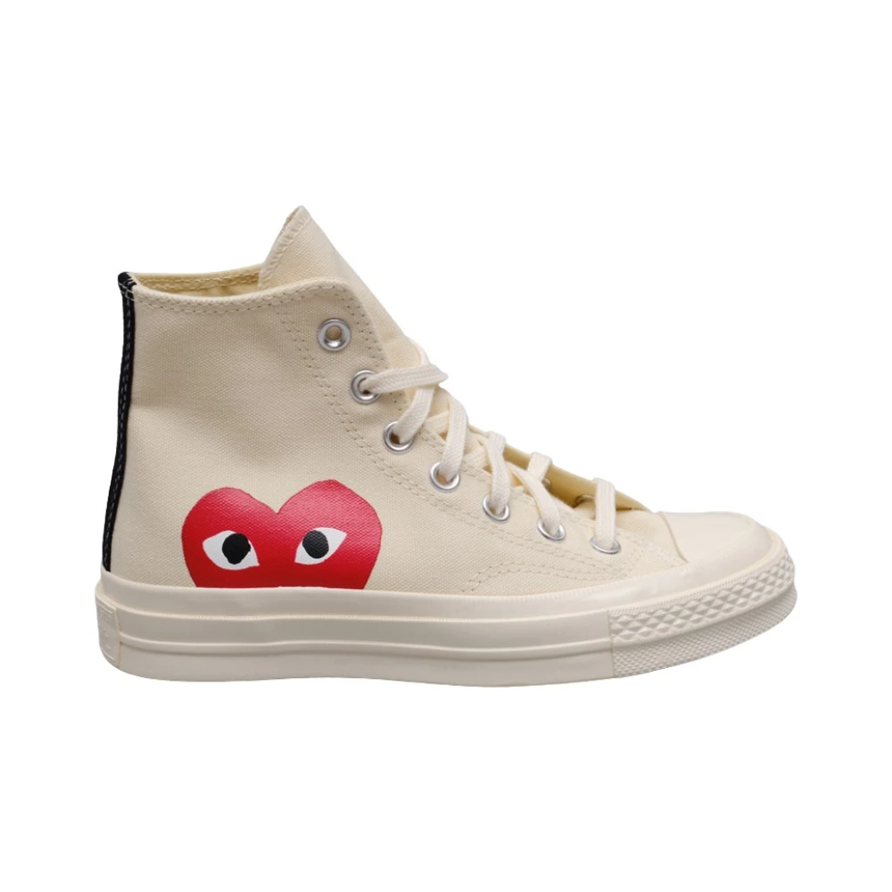 Comme des Garçons Play Big Heart Hi Top Chuck 70 Heren Schoenen Wit