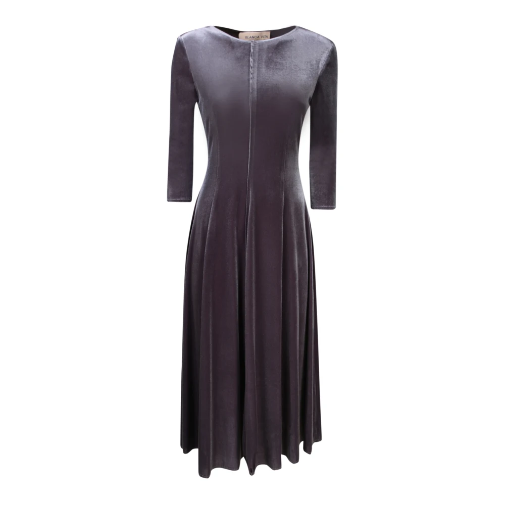Blanca Vita Grijze Jurk voor Vrouwen Aw24 Gray Dames