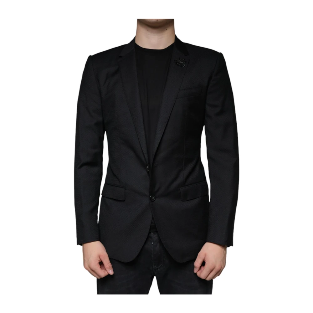 Dolce & Gabbana Uomo Nero Formal Blazers