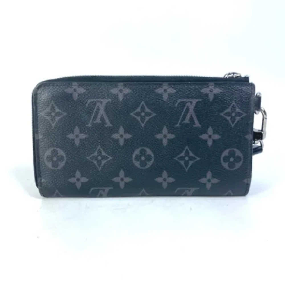 Louis Vuitton Vintage Pre-owned Fabric wallets Black Heren