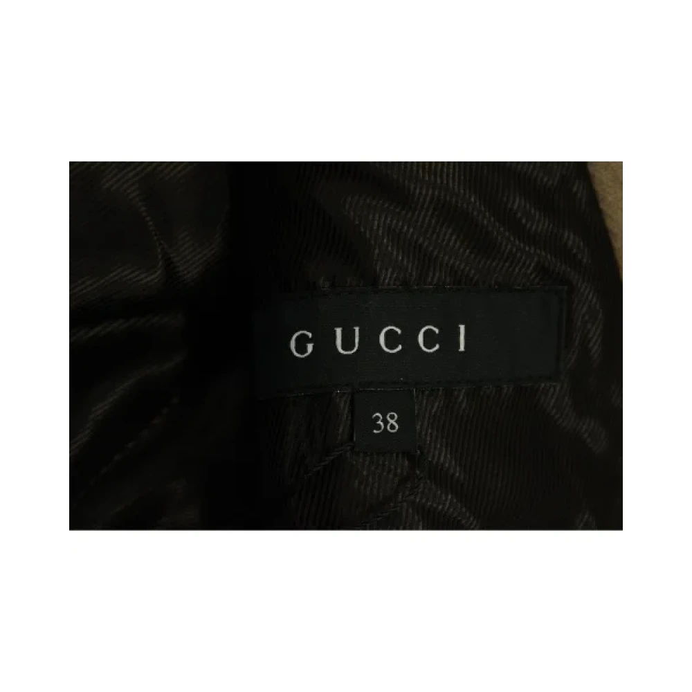Gucci Vintage Pre-owned Wool outerwear Green Dames