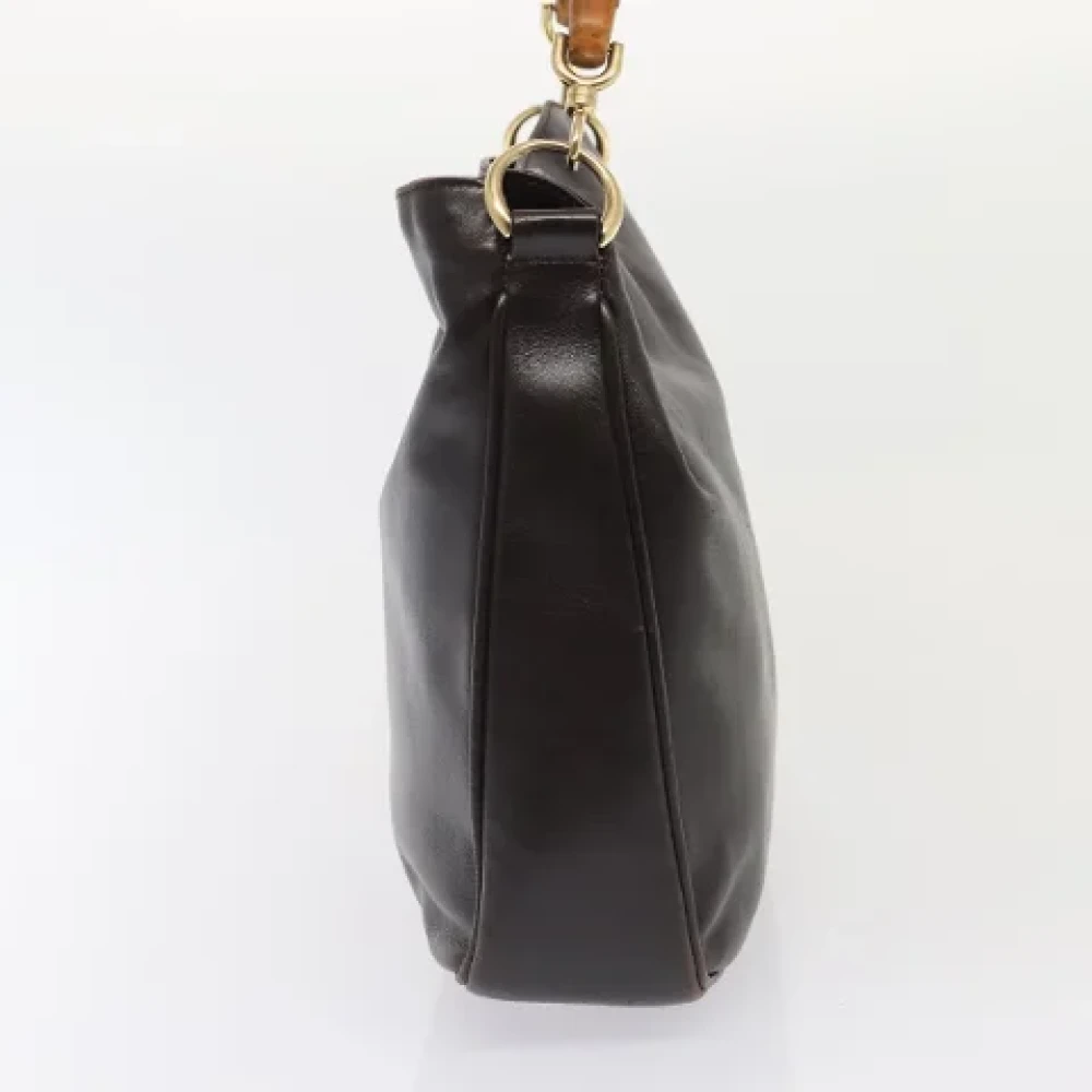 Gucci Vintage Pre-owned Leather gucci-bags Brown Dames