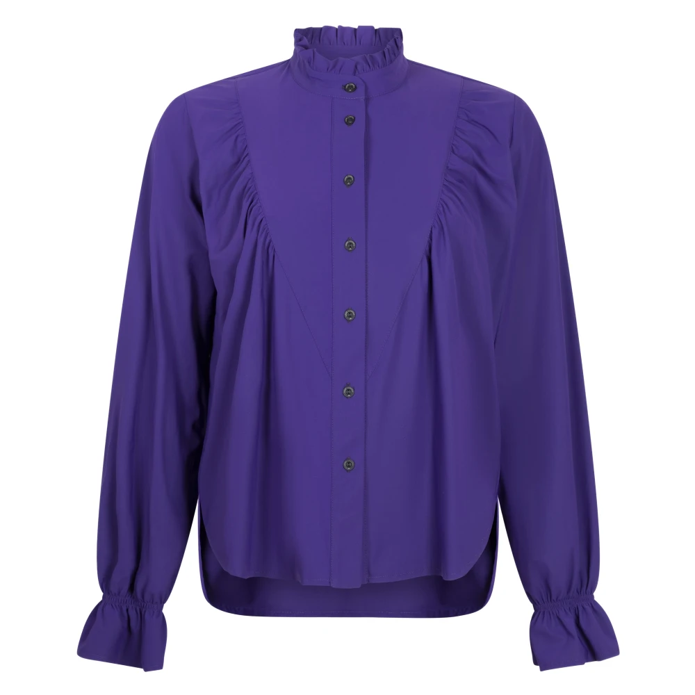 Jane Lushka Sofistikerad Lila Jerseyblus Purple, Dam