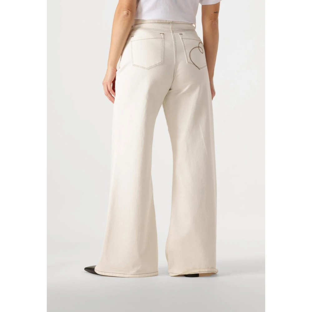 Nukus Elegante Ruby Pants voor vrouwen Beige Dames