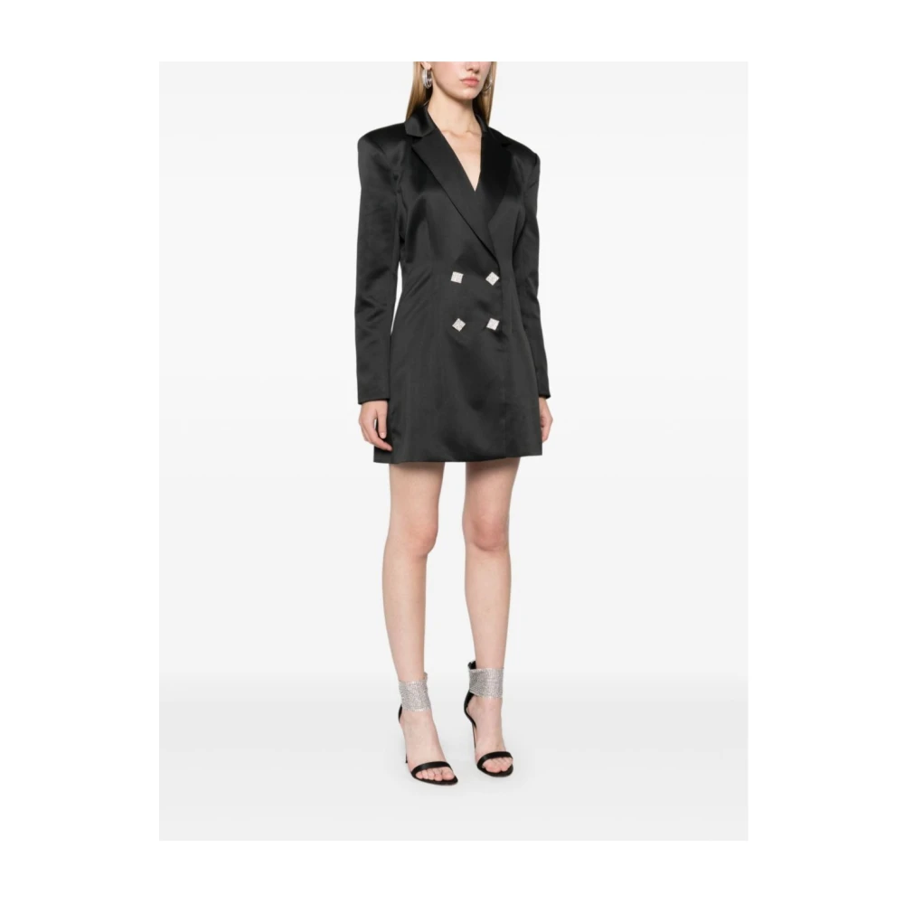 Rotate Birger Christensen Grijs Pinstripe Blazer Jurk Black Dames
