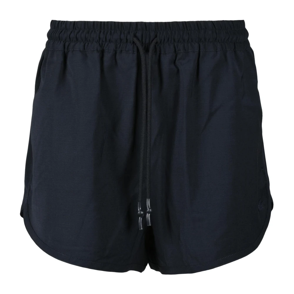 Lacoste Korte broek met polyester en wol Blue Dames