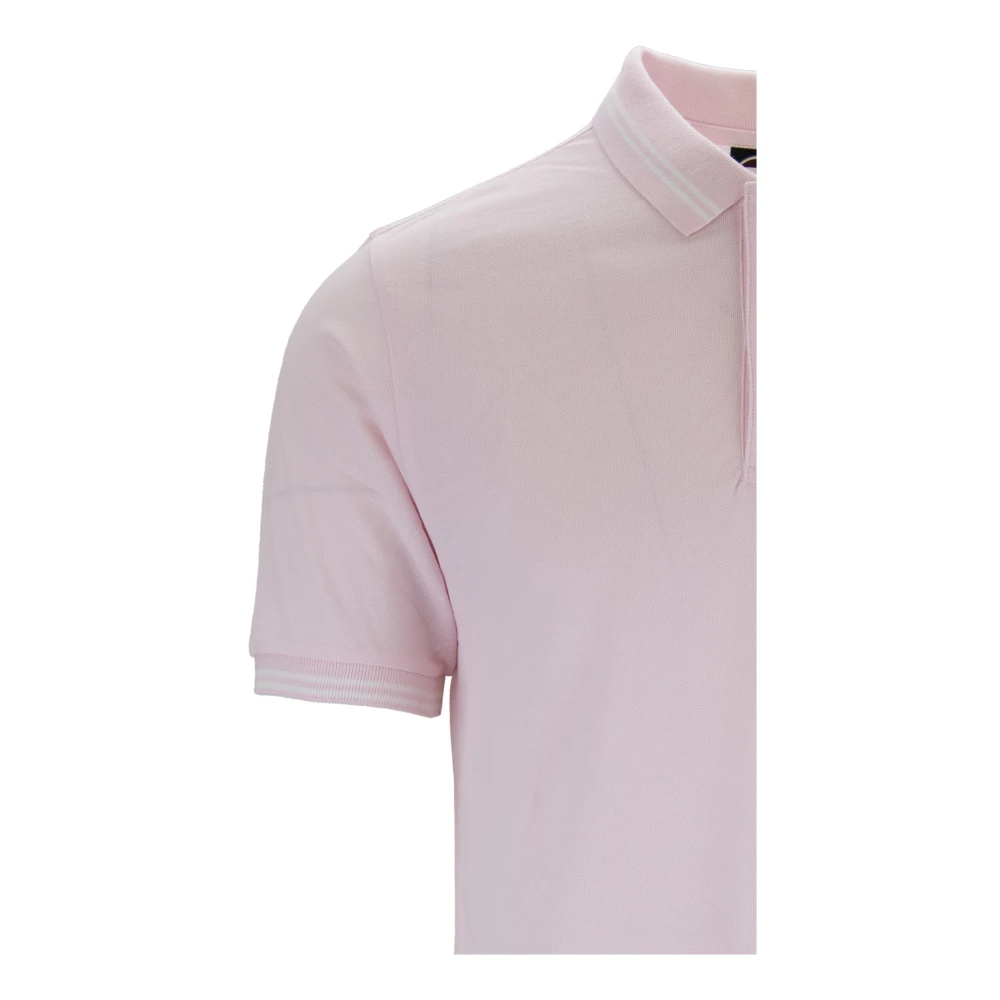 Colmar Heren Button Polo Shirt Pink Heren