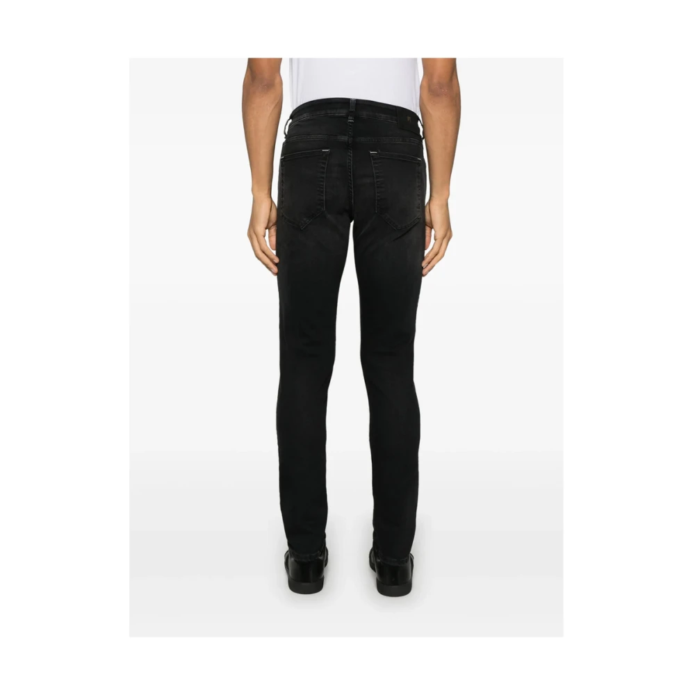 Pt01 Zwarte Denim Jeans met Klassieke Stijl Black Heren