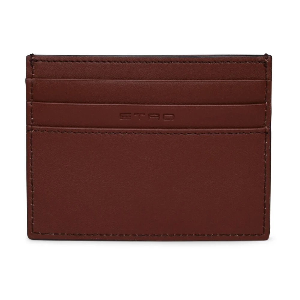 ETRO Bruin leren kaarthouder Brown Dames