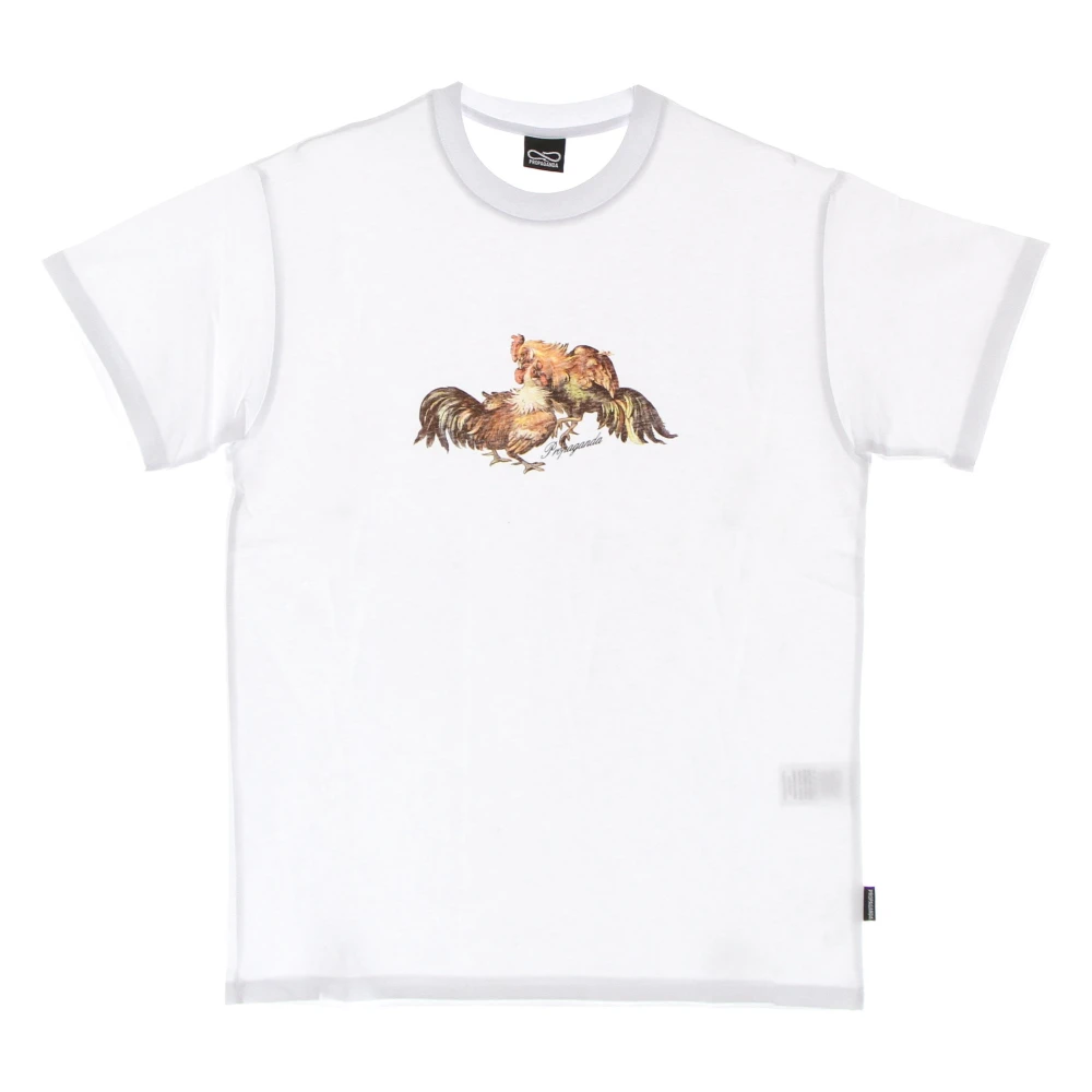 Propaganda Witte Fight Tee Korte Mouw T-shirt White Heren