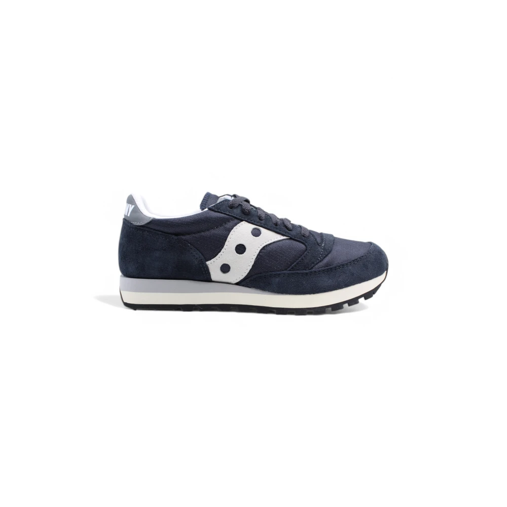 Saucony Retro Jazz Sneakers met Suède Inzetstukken Heren Schoenen Blauw