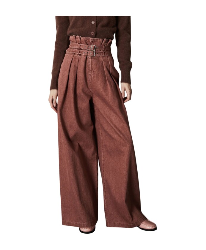 rust-hoge-taille-wijde-pijp-broek