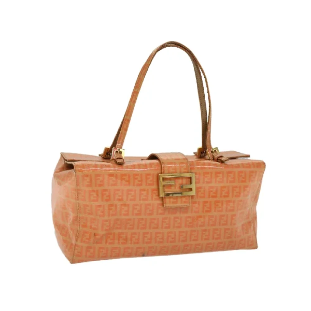 Fendi Vintage Pre-owned Plastic handbags Orange Dames