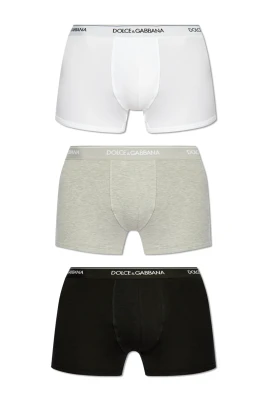 Trepack med boxertrosor i regular fit