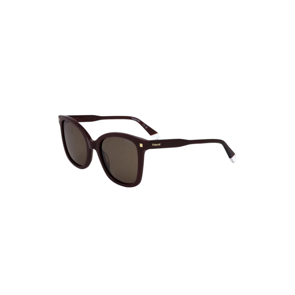 Polaroid Women's Red Acetate Polarized Sunglasses