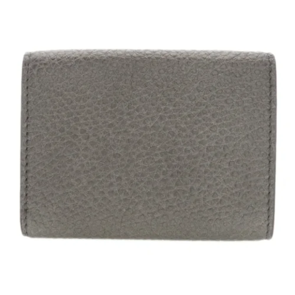 Fendi Vintage Pre-owned Leather wallets Gray Heren