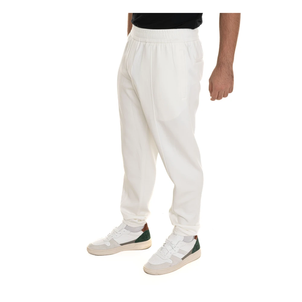 Emporio Armani Slim Fit Broek voor Mannen White Heren