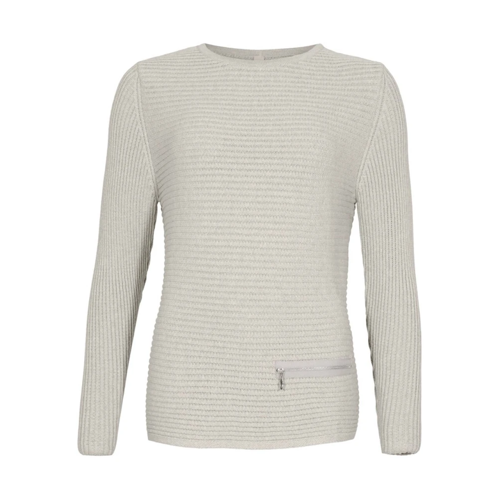 Skovhuus Women's Beige Round-Neck Knitwear, 2XL, Stylish Pullover