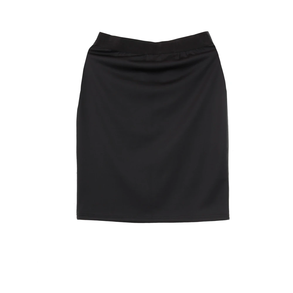 Fila Schaak Knielengte Zwarte Rok Black Dames