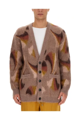 Mohair Blend V-Neck Cardigan
