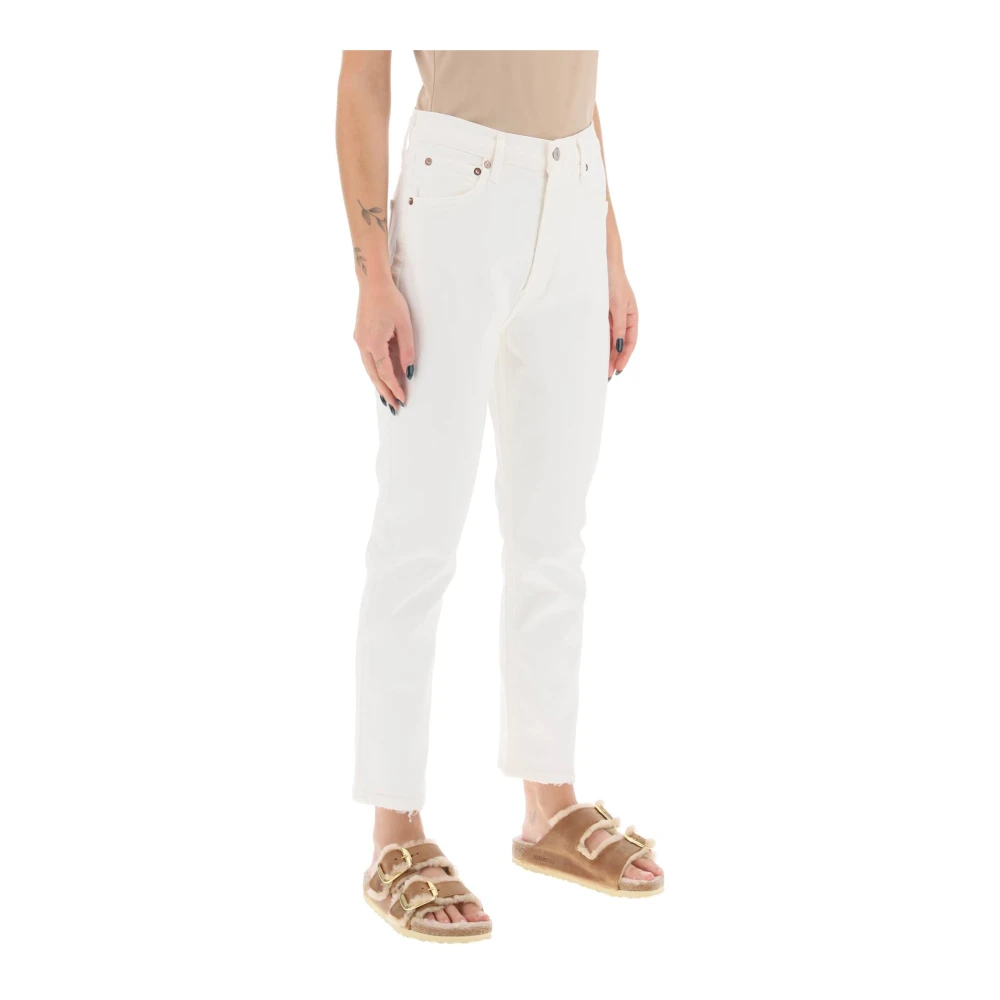 Agolde Slim-fit Jeans White Dames