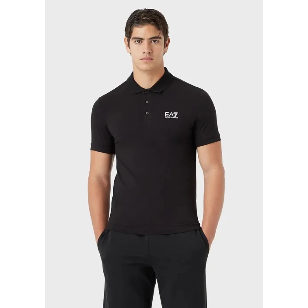 Emporio Armani EA7 Poloshirt Black Heren