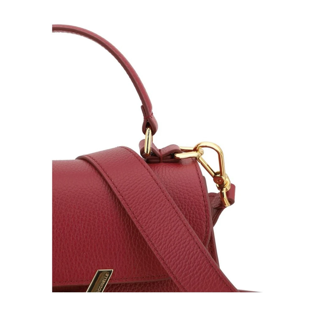 Coccinelle Elegante Leren Handtas met Magneetklep Red Dames