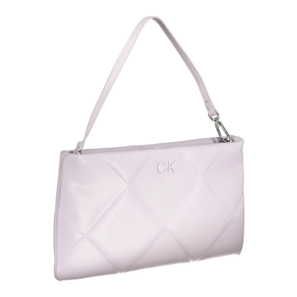 Calvin Klein Paarse Dames Handtas met Interne Zakken Purple Dames