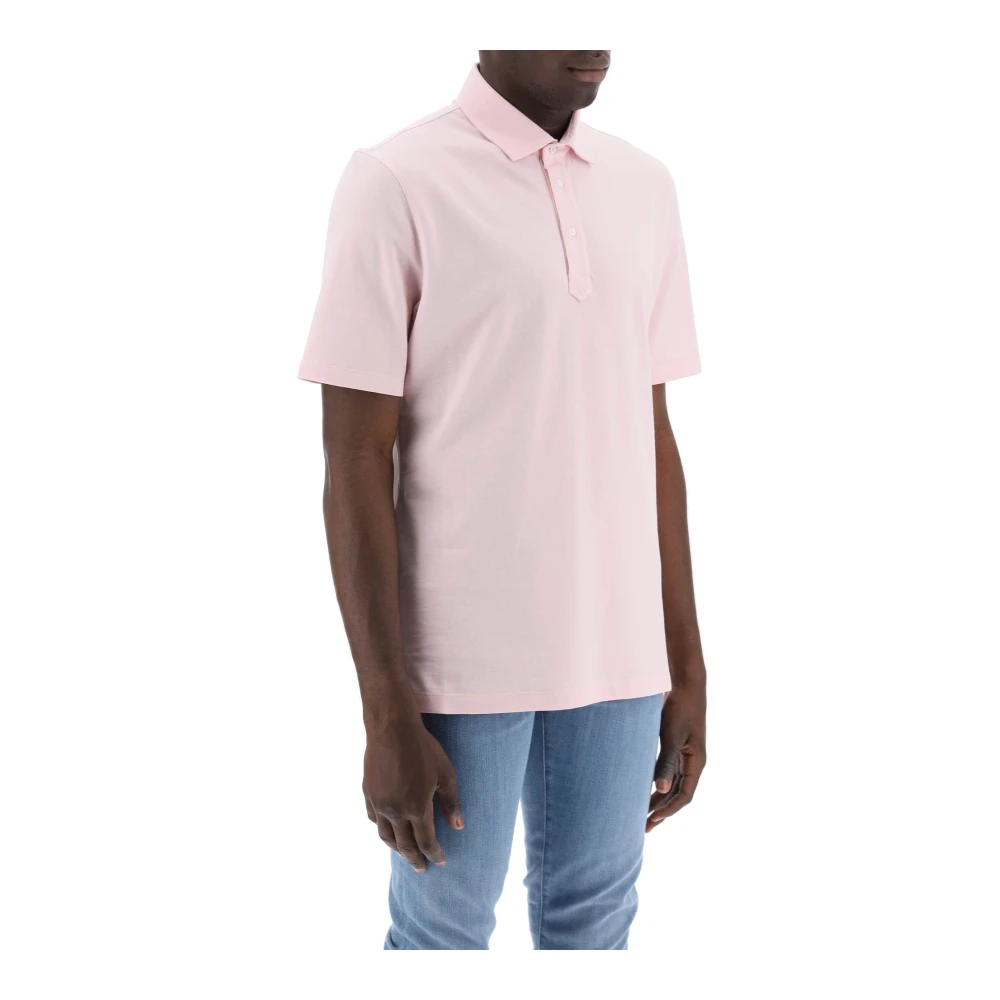 BRUNELLO CUCINELLI Polo Shirts Pink Heren