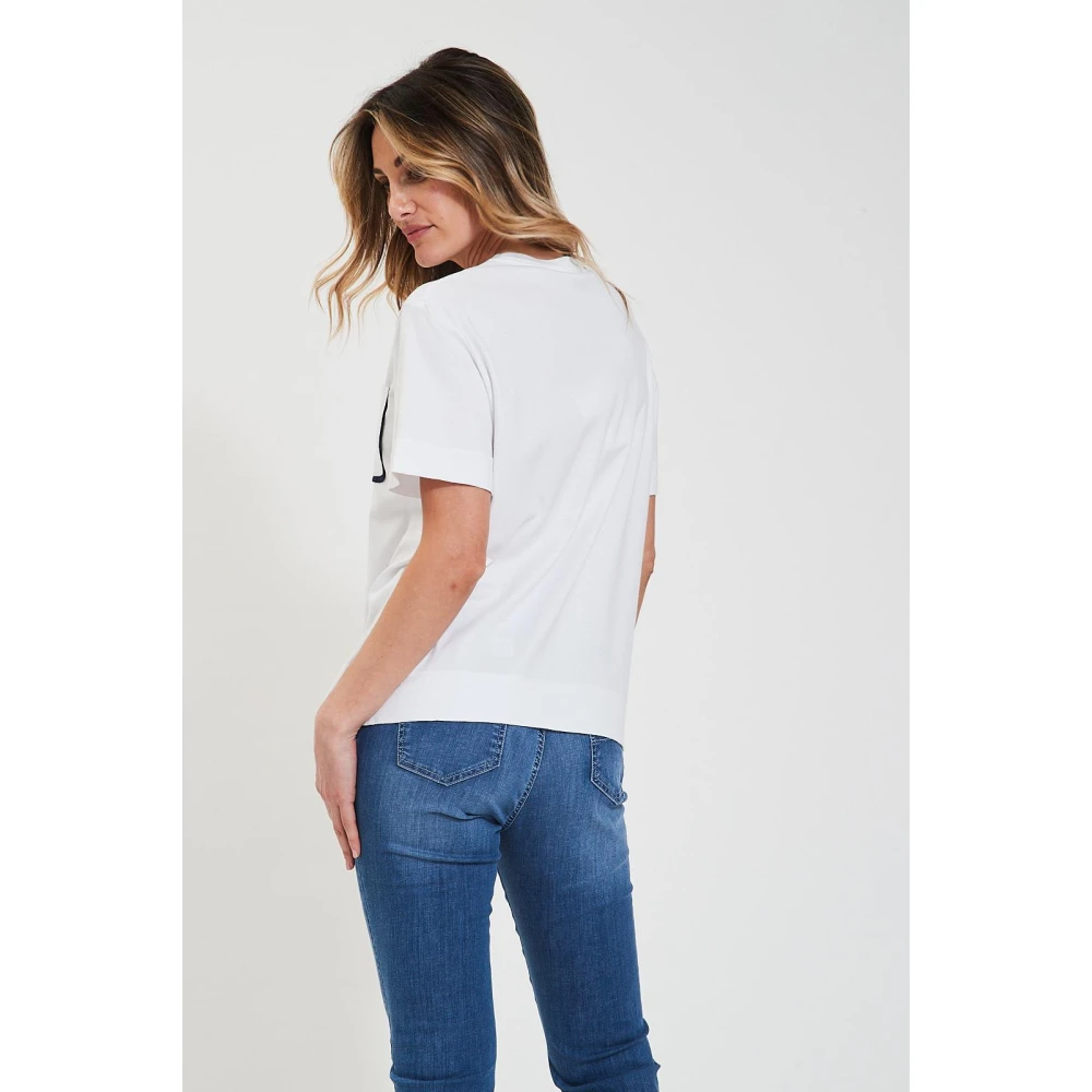 Gran Sasso T-shirt met zakje White Dames