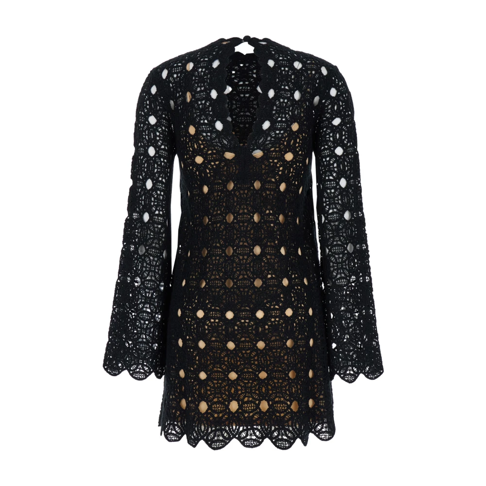 Twinset Zwarte Jurk Abito Black Dames