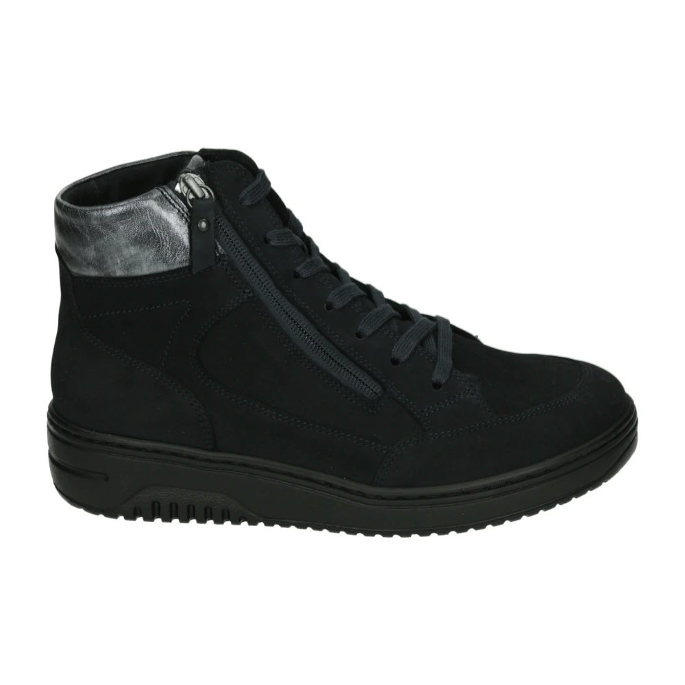 Hartjes Leren Sportieve Mid Dames Schoenen Dames Schoenen Blauw