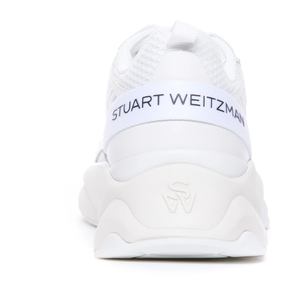 Stuart Weitzman Witte Sneakers voor Vrouwen White Dames