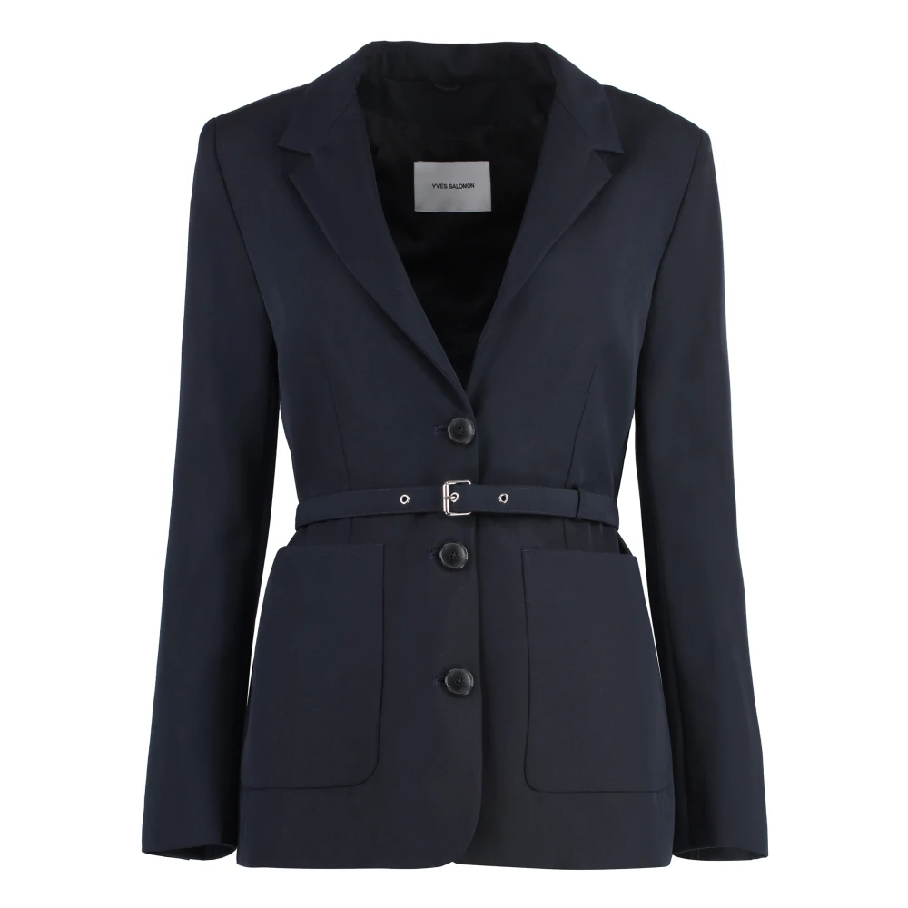Yves Salomon Jackets Blue Dames